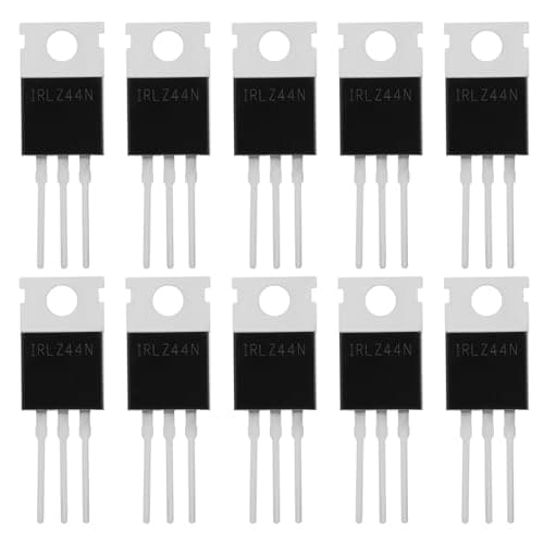 Image of YINETTECH 10PCS IRLZ44N Logic Level MOSFET Transistors N Channel 47A 55V 29x10x4.5mm Used be Electronic Switches Controllable Rectifiers