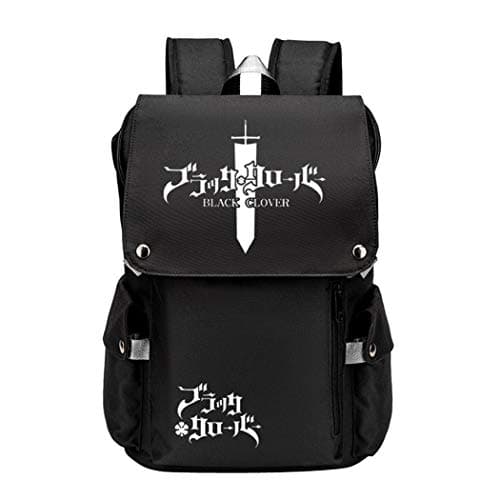 Image of WANHONGYUE Black Clover Anime Cosplay Unisex 15.6 Inch Laptop Backpack School Bag Rucksack for Travel/College/School/Work/Black / 5