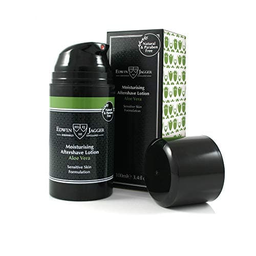 Image of Edwin Jagger 99.9% Natural Moisturising Aftershave Lotion (aloe Vera) 100ml Aslav