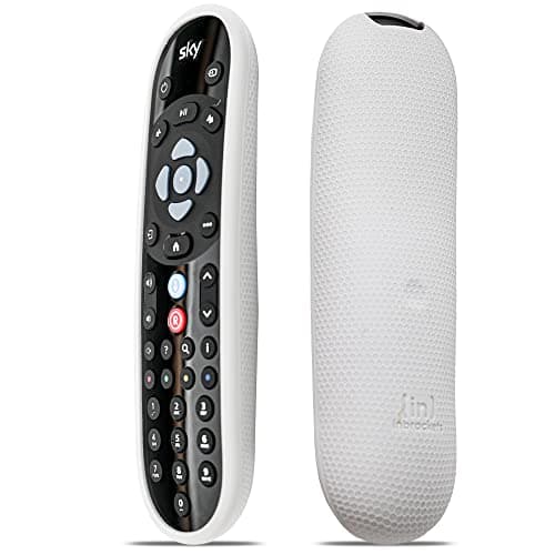 Image of Inbrackets Protective Case for Sky Q Remote Control – Shockproof Cover Case Skin for Latest Sky Q Remote Control EC202O – Premium Durable Silicone Honeycomb Texture (Grey)