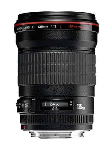 Image of Canon 2520A015 EF 135 mm f/2.0L USM Fixed Focal Length Lens (Renewed)