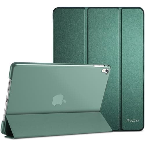 Image of ProCase Smart Case for iPad Pro 9.7 2016 (Model: A1673 A1674 A1675)), Ultra Slim Lightweight Stand Shell Cover with Translucent Frosted Back for iPad Pro 9.7 Inch 2016 –Mgreen