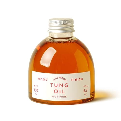 Image of Pure Tung Oil - Premium Natural Wood Sealer for Beautiful Wood finishes & Traditional Woodwork | Waterproof, Food-Safe - Interior, Furniture, Outdoor 250ml, 500ml (Clear, 150ml)