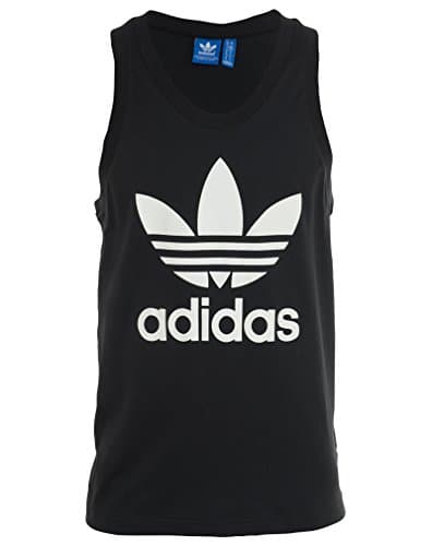 Image of adidas Originals Men's Trefoil Tank Shirt, Black, Medium