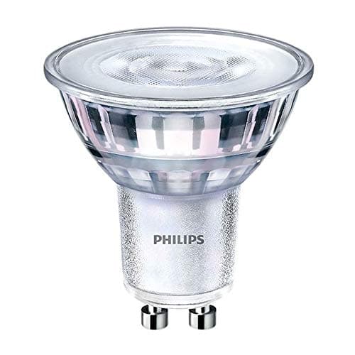Image of Philips CorePro LED GU10 Spotlight 4W (50W Halogen Replacement), Dimmable LED Bulb, 3000K Neutral White, 80 CRI, 36° Beam Angle, Energy Efficient Downlight Lamp, Long Life, UK GU10 Fitting