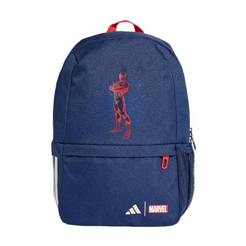 Image of adidas Unisex Kids MARVEL SPIDER-MAN BACKPACK, dark blue/pure ruby/off white, One size