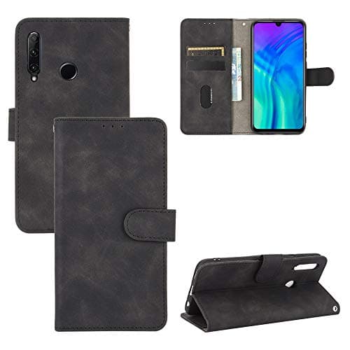 Image of Compatible with Huawei Enjoy 9s AL00a Flip Wallet Cover,Compatible with Huawei P Smart Plus 2019 LX1T / Maimang 8 LX1T Kickstand Magnetic Closure Black