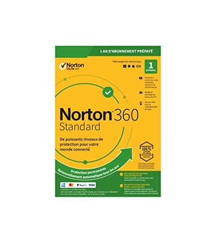 Image of Norton 360 Standard 10GB FR 1 User 1 Dev