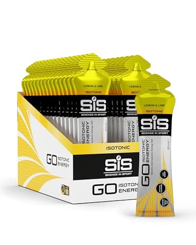 Image of Science in Sport | SiS Go Isotonic Energy Gel | 0.6g Sugar & 22g Carbohydrates per Gel | Vegan | Digestible & Practical | Consumed Without Water | Informed Sport Tested | Lemon & Lime, 30 x 60ml Gels