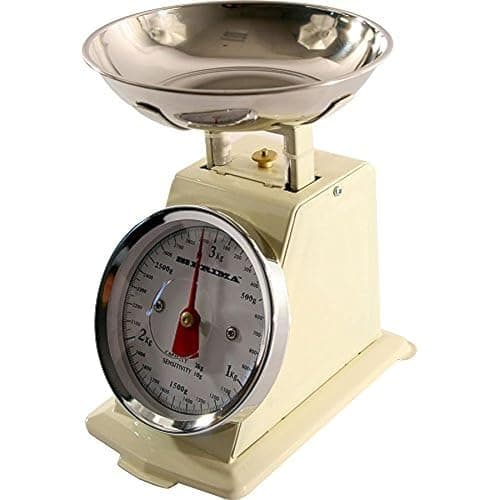 Image of 3kg Traditional Retro Mechanical Kitchen Weighing Scales (Cream)