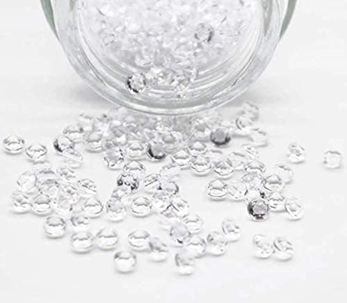 Image of Bonnin 5000 Wedding Scatter Confetti Crystals Acrylic Diamonds Rhinestones for Table Decorations Bridal Shower Vase Beads 6-8 Tables (Clear)