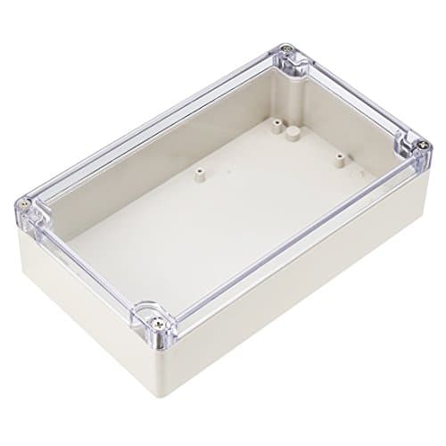 Image of sourcingmap 7.87"x4.72"x2.17"(200mmx120mmx55mm) ABS Junction Box Universal Project Enclosure W PC Transparent Cover