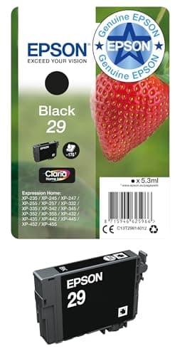 Image of Epson 29 Black Strawberry Genuine, Claria Home Ink