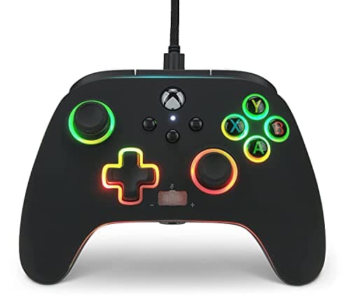 Image of PowerA Spectra Infinity Enhanced Wired Controller for Xbox Series X|S, Wired Video Game Controller, Gamepad for Xbox X and S, Officially Licenced by Xbox, 2 Years Manufacturer Warranty- Black