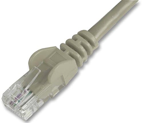 Image of Pro Signal 0.5m Cat5e Snagless UTP Ethernet Patch Lead – Grey RJ45 to RJ45 Network Cable – PSG04413
