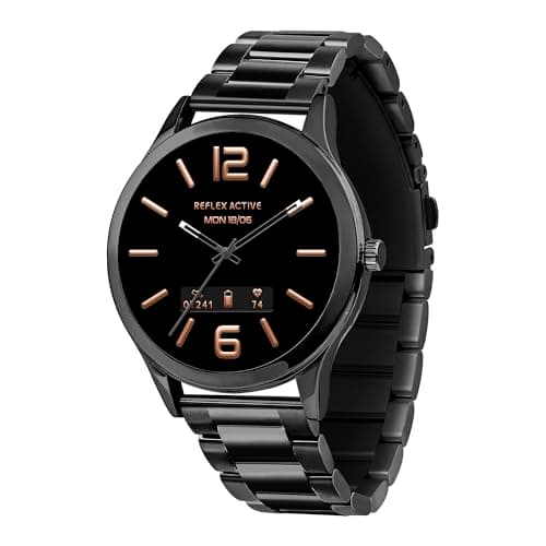 Image of Reflex Active Series 31 Amoled Smart Calling Watch for Women Men with Bluetooth, 1.19'', Fitness Tracker, Blood Oxygen, Heart Rate Monitoring and Stainless Steel Bracelet Compatible with Android IOS