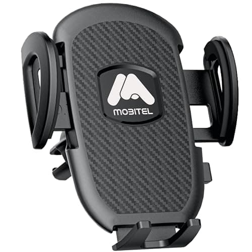 Image of Mobitel Car Phone Holder Air Vent Mount Universal Phone Holder for Car with Strong Grip Clamp 360° Rotation One Hand Release Hands-Free Vent Mount for iPhone 17 16 Samsung Galaxy Google Smartphones