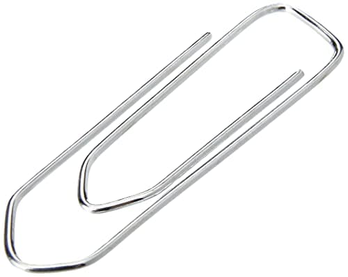 Image of Whitecroft Essentials 33521 Value Extra Large No Tear Paperclip (Pack of 1000)