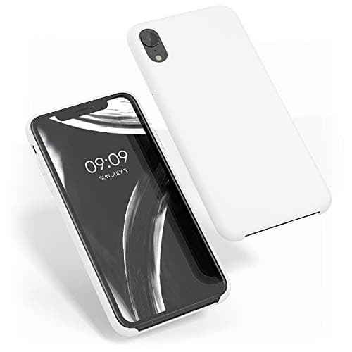 Image of kwmobile Case for Apple iPhone XR Case - Soft Cover - Shockproof Silicone - Wireless Charging White