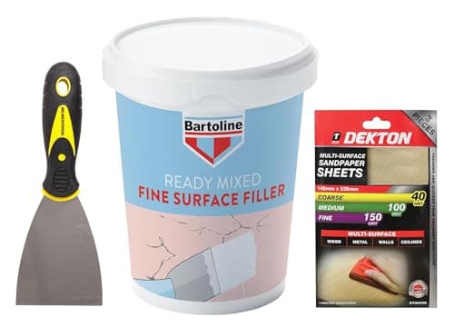 Image of Fine Surface Wall Filler 600g Ready Mixed – Quick & Easy Interior & Exterior Wall Crack, Hole & Plaster Repair | Sandpaper + 3" Scraper Included | Ultra-Smooth White Finish, No Shrinkage or Cracking