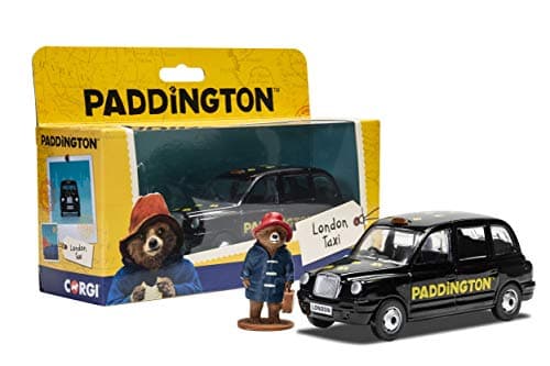 Image of Corgi Diecast Model Cars - CC85925 London Taxi and Paddington Bear Figure - Men & Women Souvenir Gifts from UK - Small Die Cast Toy Car Models for Boys, Gift for Motor Enthusiasts