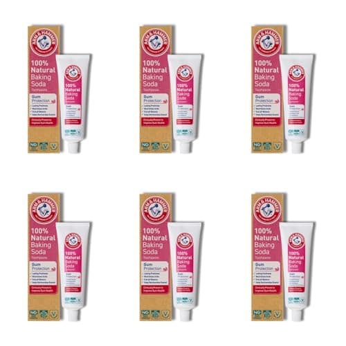 Image of Arm & Hammer Natural Baking Soda Toothpaste for Gum Protection 75 mL - Pack of 6