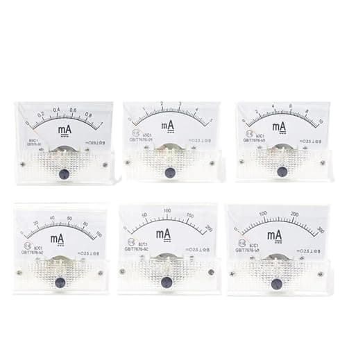 Image of 85C1-mA DC Amp Meters Analog Meter Panel Measuring Range 1mA 2mA 10mA 20mA 50mA 100mA(5MA)