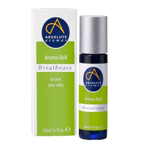 Image of Absolute Aromas Breatheasy Aroma-Roll Roller Ball - Contains 100% Pure, Natural Eucalyptus, Tea Tree, Ravinstsara Essential Oil