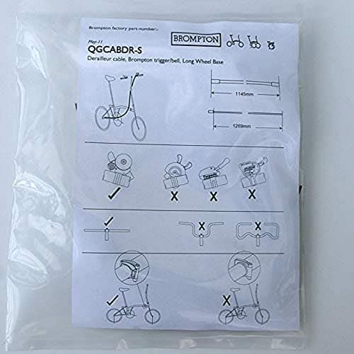 Image of Brompton derailleur gear cable - S-Type, pre-2017