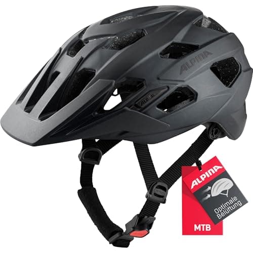 Image of ALPINA Unisex - Adult, ANZANA cycling helmet, black matt, 52-57 cm