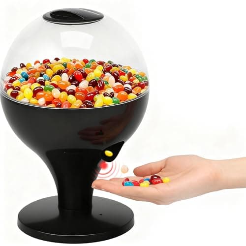 Image of Automatic Candy Dispenser Machine, Motion Activated Novelty Sweet Jar, Mini Touch Activated Candy Dispenser 4 Modes, 1000ML Desktop Auto Candy Dispensers for Party Home Bar Gifts for Girls Boys