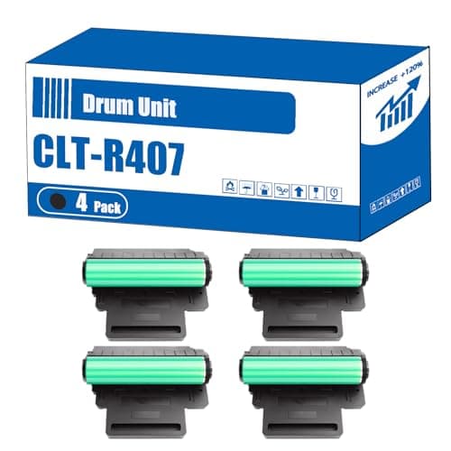 Image of Compatible for Samsung CLT-R407 Drum Unit CLP-320 CLP-320N CLP-325 CLP-325W Printers, High Yield 34000 Pages, Accurate Imaging Rich Colors (4 Pack Black)