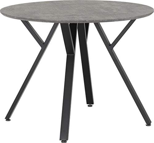 Image of Seconique Athens Round Dining Table in Concrete Effect
