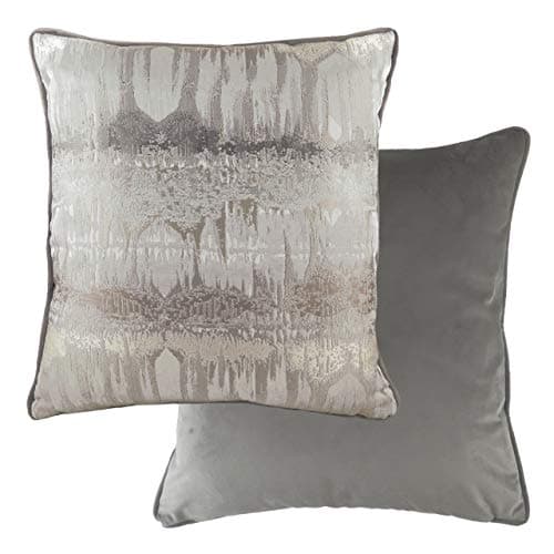 Image of Evans Lichfield Inca Polyester Filled Cushion, Steel Grey, 56 x 56cm