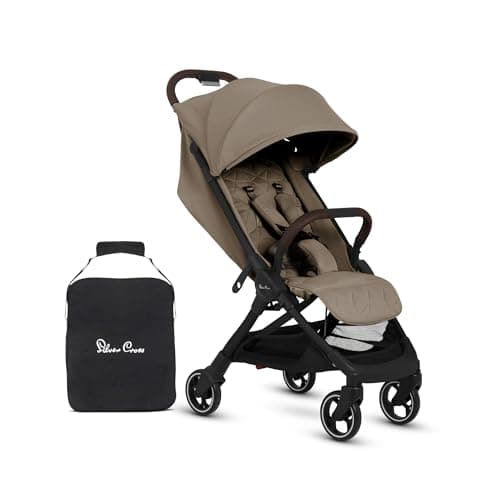 Image of Silver Cross - Clic 2 Compact Stroller & Travel Bag - Travel Stroller For Life On The Go - Foldable & Lightweight - Suitable From Birth To 4 years - Cobble