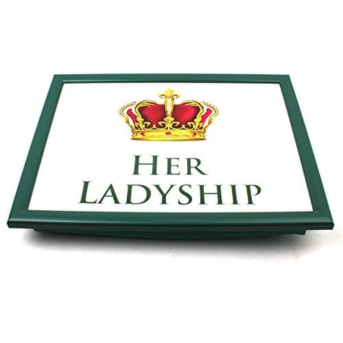 Image of The Leonardo Collection Her Ladyship Laptray For Food Serving & Breakfast | Comfortable Bean Bag Lap Trays With Cushion | Durable Food Tray For Eating On Lap | Multipurpose Laptrays For Home & Adults