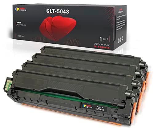 Image of TONER EXPERTE Compatible Samsung CLT-K504S CLT-P504C Toner Cartridge Replacement for K504S for Xpress SL-C1810W SL-C1860FW CLX-4195FN CLX-4195FW CLP-415N CLP-415NW Printer 4-Pack