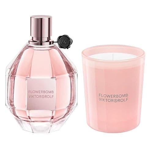 Image of Viktor & Rolf Flowerbomb Eau de Parfum 100ml Gift Set with 70g Candle