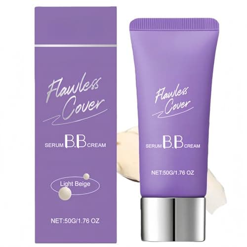 Image of BB Cream Foundation,Full Coverage Liquid Foundation for Mature Skin,Color Correcting Cream,Lightweight Formula with Brightening Effect,BB Cre/am Tinted Moisturiser Fou/ndation,Long-Lasting(Light)