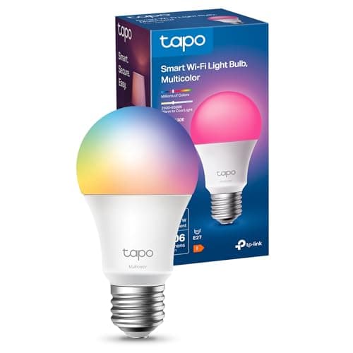 Image of Tapo L530EA E27 Smart Bulb, Alexa Light Bulb, WiFi Smart Light Bulb, Multicolour, Dimmable, 8.3W (60W), Schedule and Timer, Away Mode, Energy Saving, Preset for Convenience, Works with Alexa, Google