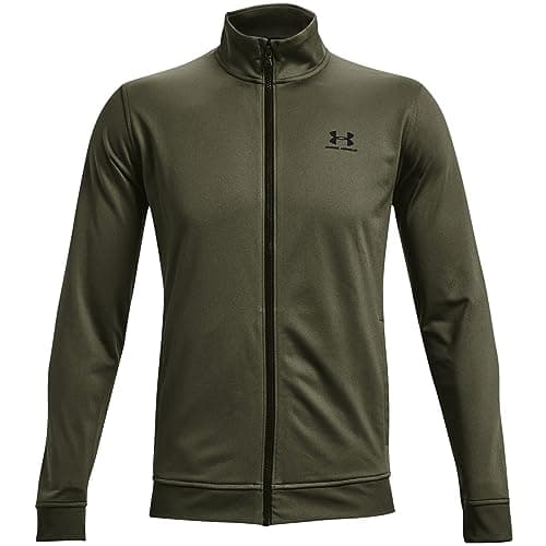 Image of Under Armour Mens Sportstyle Tricot Jacket - Marine OD Green - S