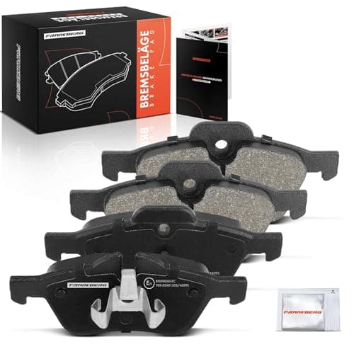 Image of Frankberg Brake Pad Set incl. 4x Pads Front Compatible with M.i.n.i Cabriolet R52 2004-2007 M.i.n.i R50 R53 2001-2006 Replace# 34116770332, 34111503076