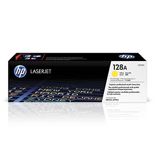 Image of HP CE322A 128A Original LaserJet Toner Cartridge, Yellow, Single Pack