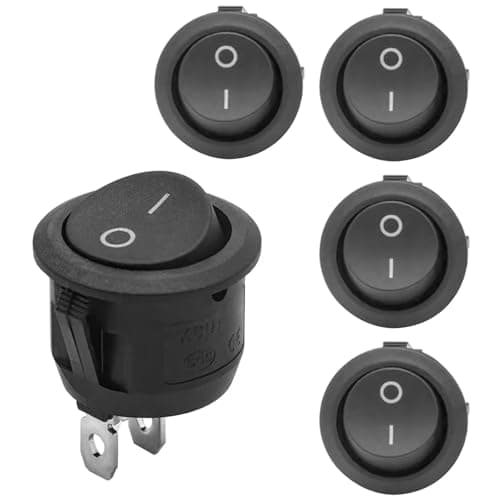 Image of 5Pcs 12v Awitch, Toggle Switch, Rocker Switch, Switches, 12v Light Switch, Witches for Car, Boat, Homehold Application