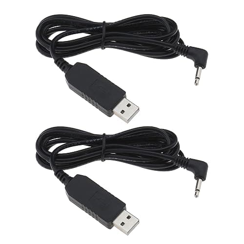 Image of YINETTECH 2PCS Shaver USB Charging Cable Compatible with Remington Barba Beard Trimmer MB320 MB320C MB42C MB310C MB200 Pa3215U 3.2V 24AWG 1.5 Meters