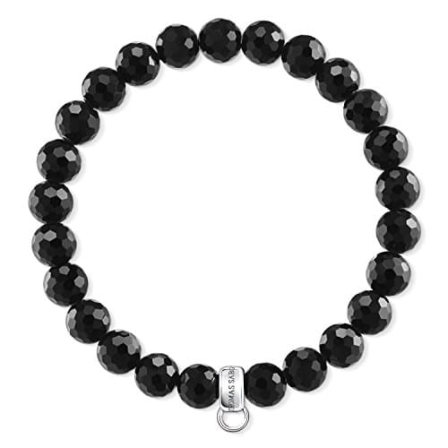 Image of Thomas Sabo Charm Bracelet Black 925 Sterling Silver X0220-840-11-L18.5