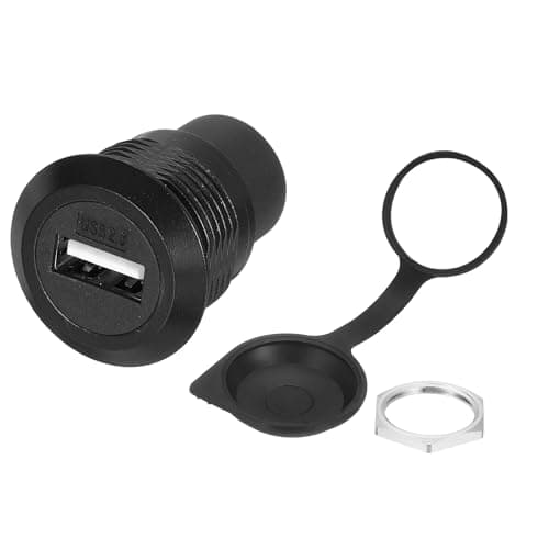 Image of sourcing map 1Pcs USB 2.0 Panel Mount Coupler, USB Pass Through Connector, 480Mbps Black Bulkhead Extension for Home/Office/Industrial