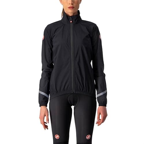 Image of Castelli 4521550-085 EMERGENCY 2 W RAIN JACKET Women's Jacket Light black L