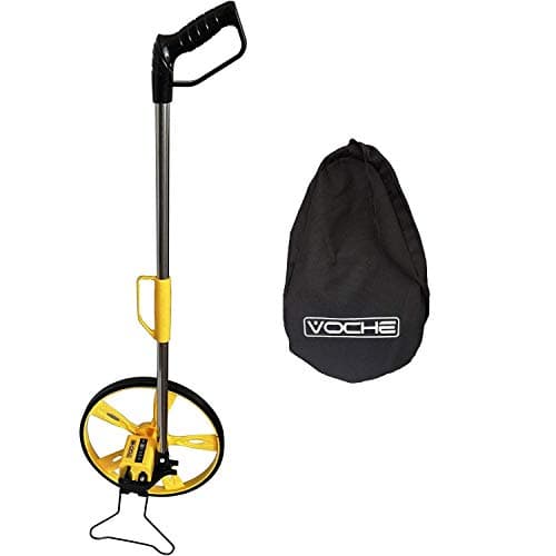 Image of Voche Surveyors Metric Folding Distance Measuring Wheel with Stand and Bag