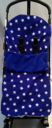 Image of Snuggle Footmuff/Cosy Toes Compatible with Babystyle Buggy Oyster Max TS2 Gem - Blue Star